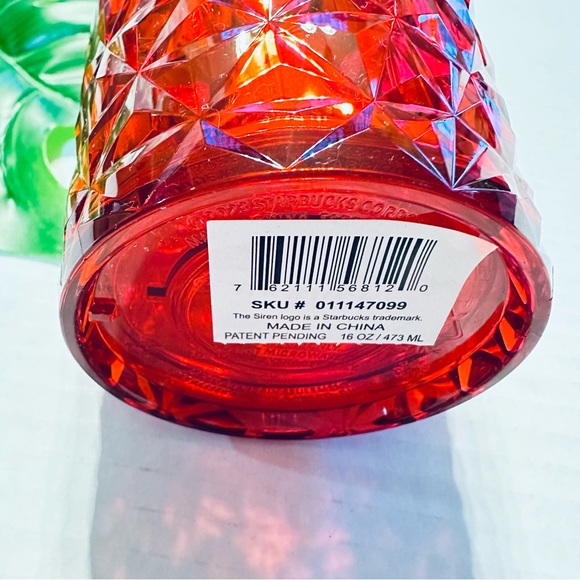 Starbucks 2023 Red Prism 16 Oz Cold Cup Tumbler NEW - Picture 5 of 5